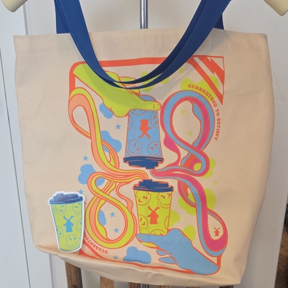Playful Multicolor Graphic Tote